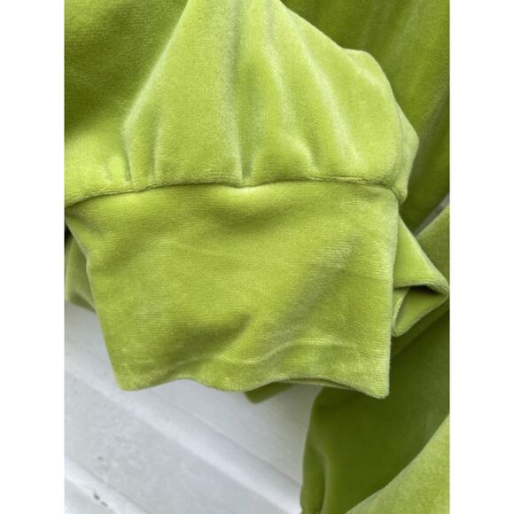 CABLE & GAUGE Lounge Set Sweatshirt & Jogger Pants Womens L Lime Green Stretch - Picture 5 of 7